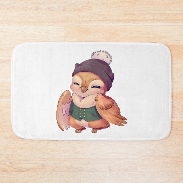 Item preview, A cute chibi owl wearing a cozy hat and vest. designed and sold by VioIneka.