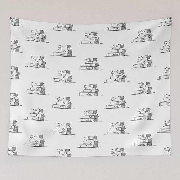 Item preview, A table holding stacked folders marked with "union" designed and sold by rasagamastore.