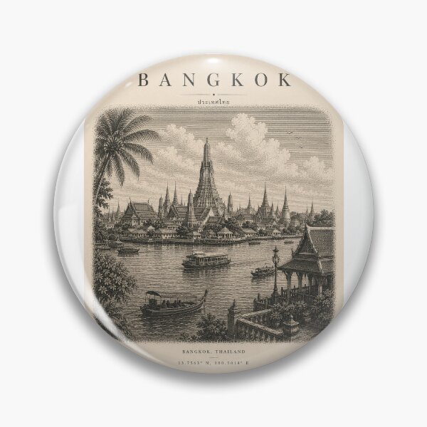 Item preview, Bangkok | Vintage Travel City Design designed and sold by Fm204.
