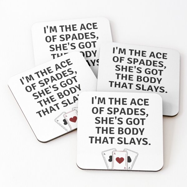 Item preview, Ace Of Spades She's Got The Body That Slays – Funny Playing Cards Couple Meme designed and sold by mentosdesigner.