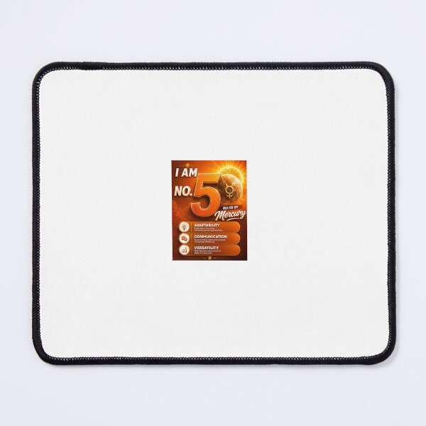 Item preview, I Am Number 5 Numerology Mercury Ruled Personality Art designed and sold by PrintableArt123.