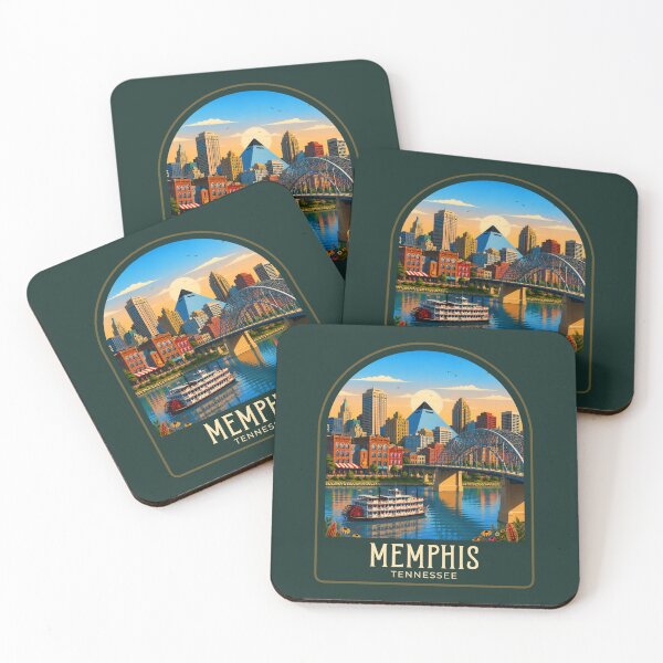 Item preview, Memphis Vintage Travel Illustration designed and sold by HomeLivingCo.