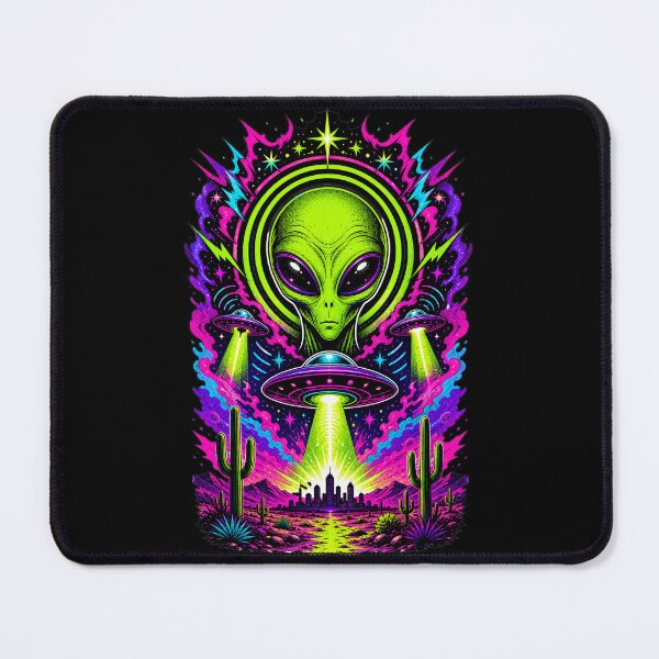 Item preview, Alien Desert UFO Invasion designed and sold by HoshisWorld2018.