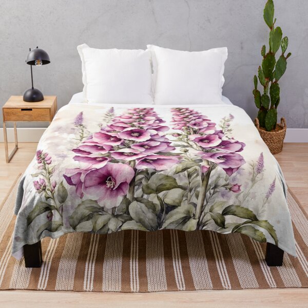 Item preview, Foxglove Flower Watercolor Painting designed and sold by RawNaturePrints.