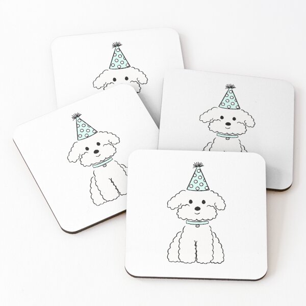 Item preview, Cute Poodle Birthday Dog | Minimal Party Puppy Illustration designed and sold by pinkystickstore.