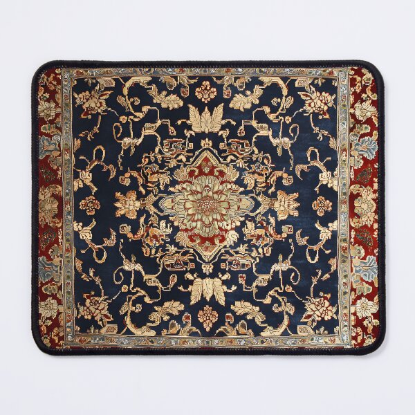 Item preview, Antique Red Blue Chinese Royal Carpet designed and sold by GrinGalore.