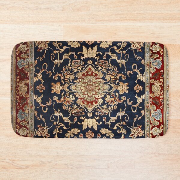 Item preview, Antique Red Blue Chinese Royal Carpet designed and sold by GrinGalore.