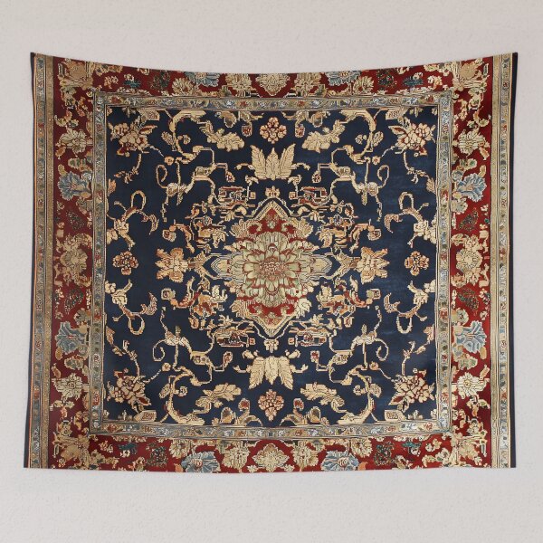 Item preview, Antique Red Blue Chinese Royal Carpet designed and sold by GrinGalore.