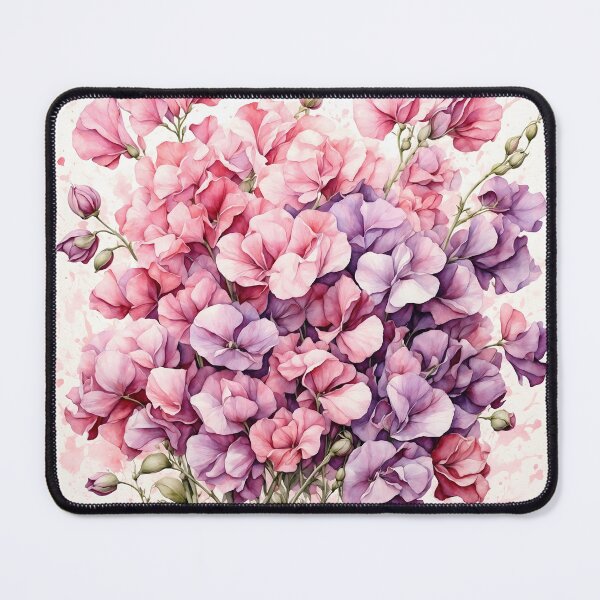 Item preview, Sweet Pea Flower Watercolor Painting designed and sold by RawNaturePrints.