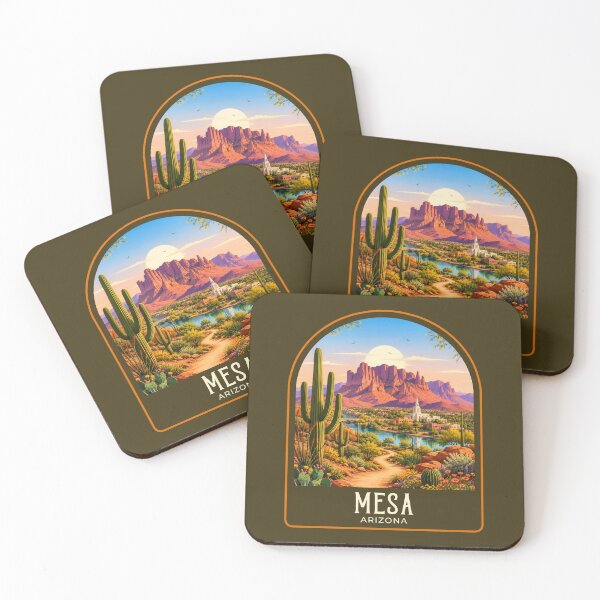 Item preview, Mesa Vintage Travel Illustration designed and sold by HomeLivingCo.