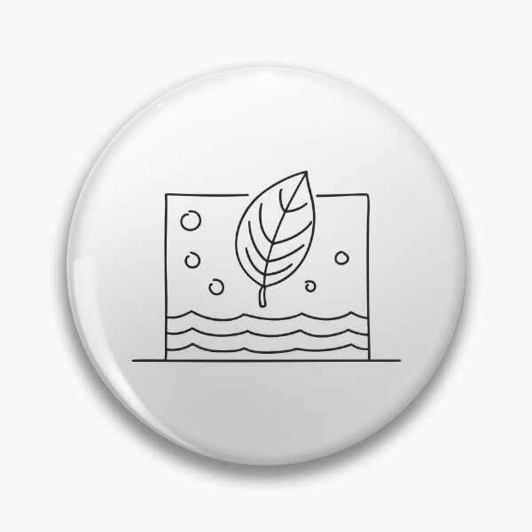 Item preview, A leaf sticking to the pool wall beneath the water designed and sold by rasagamastore.