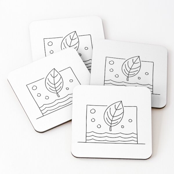 Item preview, A leaf sticking to the pool wall beneath the water designed and sold by rasagamastore.