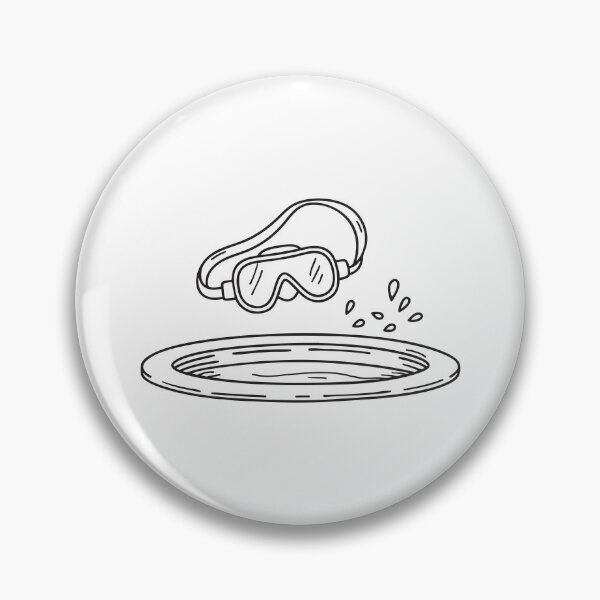 Item preview, Swimming goggles floating near a pool drain designed and sold by rasagamastore.