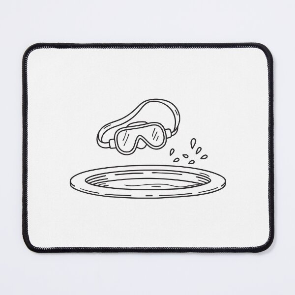 Item preview, Swimming goggles floating near a pool drain designed and sold by rasagamastore.