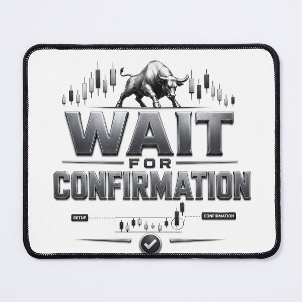 Item preview, Wait for Confirmation Forex Trading Bull Market Design designed and sold by PipForgeStudio .