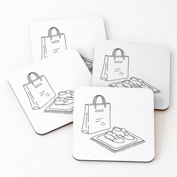 Item preview, Shoes set beside a doormat, no bag in sight designed and sold by rasagamastore.