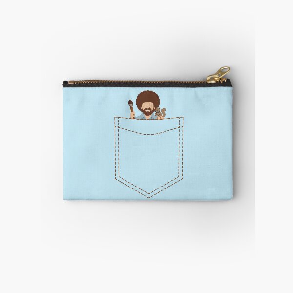 Item preview, Bob Ross Pocket Design | Happy Little Painter & Squirrel designed and sold by pixiedustpaint.