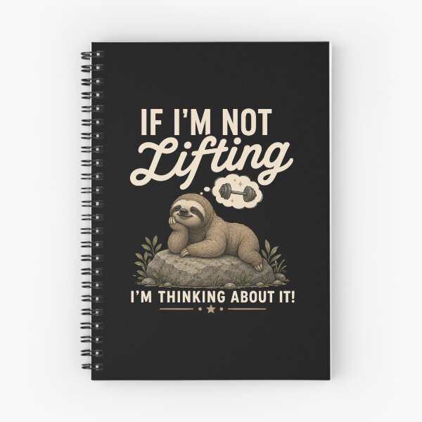 Item preview, If I'm Not Lifting I'm Thinking About It Funny Sloth Gym Design designed and sold by HumbleAthlete.
