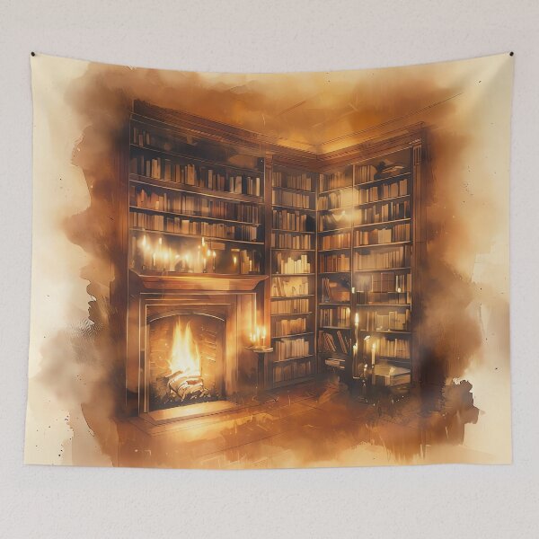 Item preview, The Bibliophile's Haven designed and sold by ONYX Pixee.