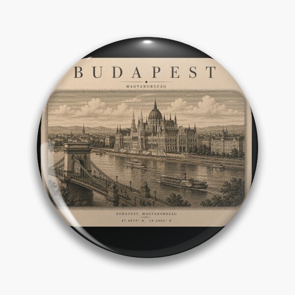 Item preview, Budapest | Vintage Travel City Design designed and sold by Fm204.