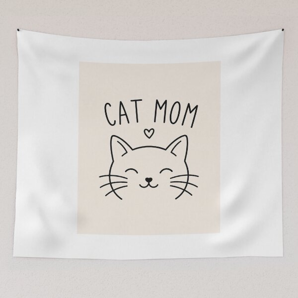 Item preview, Cat Mom Minimalist Line Art designed and sold by GrzywaM.