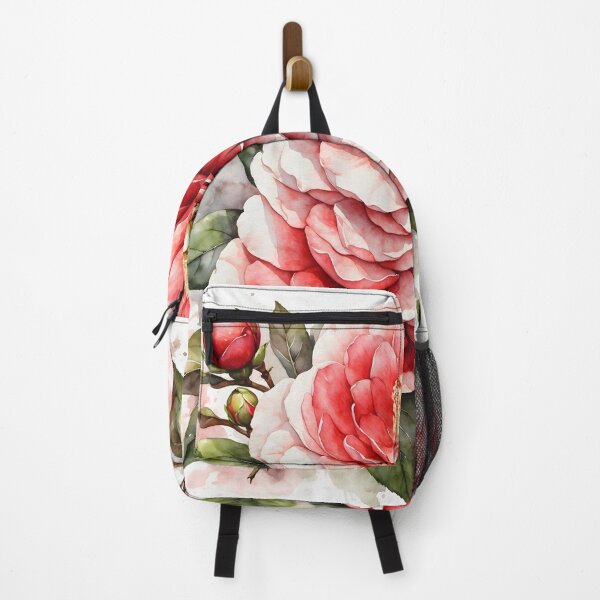 Item preview, Camellia Flower Watercolor Painting designed and sold by RawNaturePrints.