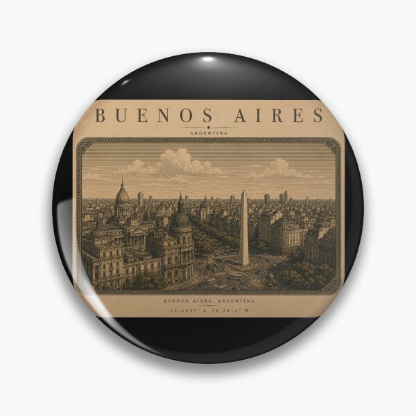 Item preview, Buenos Aires | Vintage Travel City Design designed and sold by Fm204.