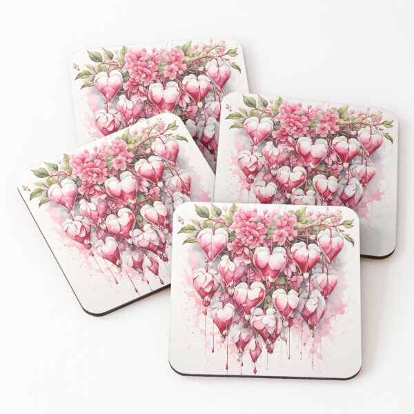 Item preview, Bleeding Heart Flower Watercolor Painting designed and sold by RawNaturePrints.