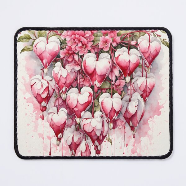 Item preview, Bleeding Heart Flower Watercolor Painting designed and sold by RawNaturePrints.