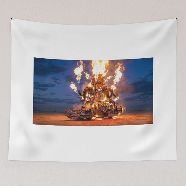Item preview, Burning Man Festival Fire Octopus Art  designed and sold by HayaasBoutique.