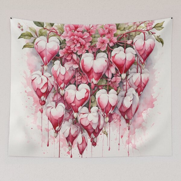 Item preview, Bleeding Heart Flower Watercolor Painting designed and sold by RawNaturePrints.