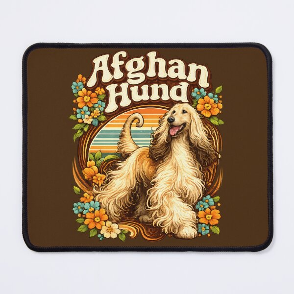 Item preview, Afghan Hound Retro Floral Sunset | Vintage Dog Lover Gift designed and sold by blankTeeShirt.