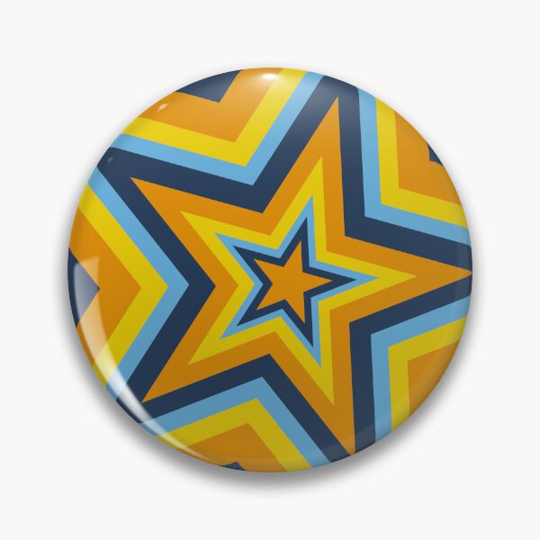 Item preview, Blue And Yellow Repeating Pattern Star designed and sold by frutigerdesigns.