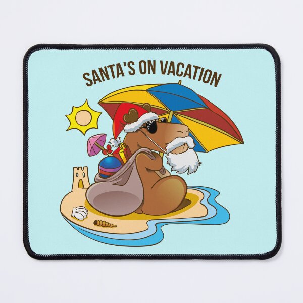 Item preview, A capybara santa on july vacation designed and sold by Konopikyu.