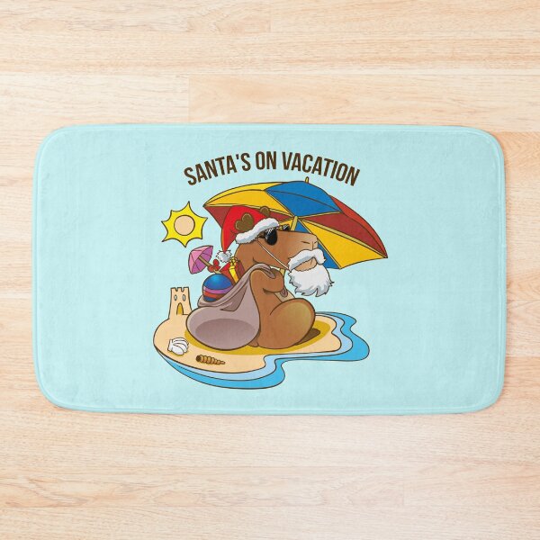 Item preview, A capybara santa on july vacation designed and sold by Konopikyu.