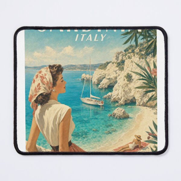 Item preview, Sardinia Italy Travel Souvenir - Vintage Illustration designed and sold by VisualArtsOasis.