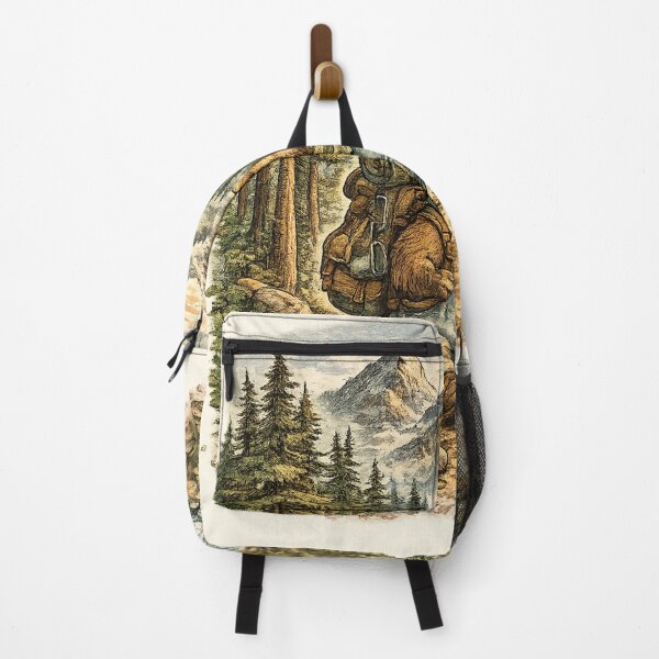 Item preview, Cute Hiking Capybara T-Shirt | Mountain Adventure Backpacker Nature Explorer Design designed and sold by Rx Graphic Studio.