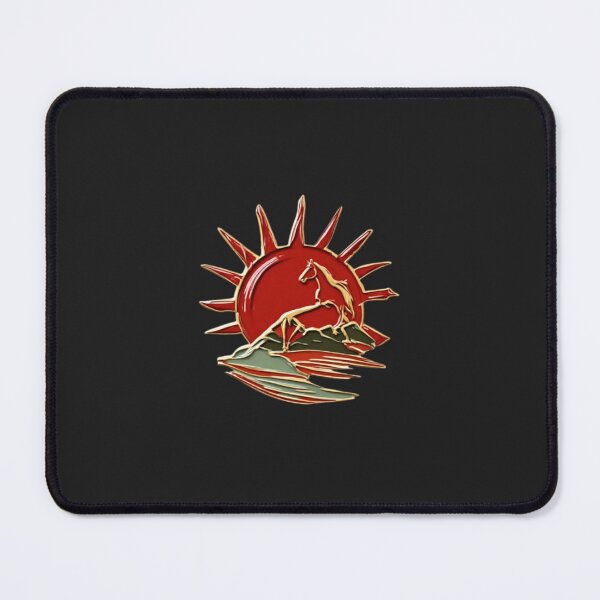 Item preview, Black Horse with Red Sun & Wave | Elysium Echoes Icon 02 designed and sold by Shift-Bloom.