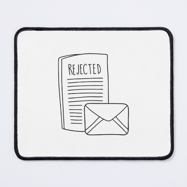 Item preview, A rejection letter placed close to an opened envelope designed and sold by rasagamastore.