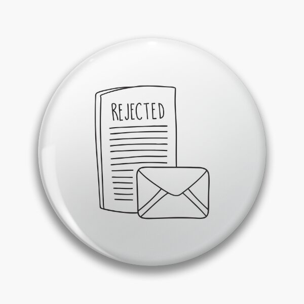 Item preview, A rejection letter placed close to an opened envelope designed and sold by rasagamastore.