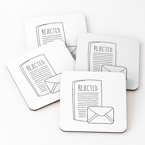 Item preview, A rejection letter placed close to an opened envelope designed and sold by rasagamastore.