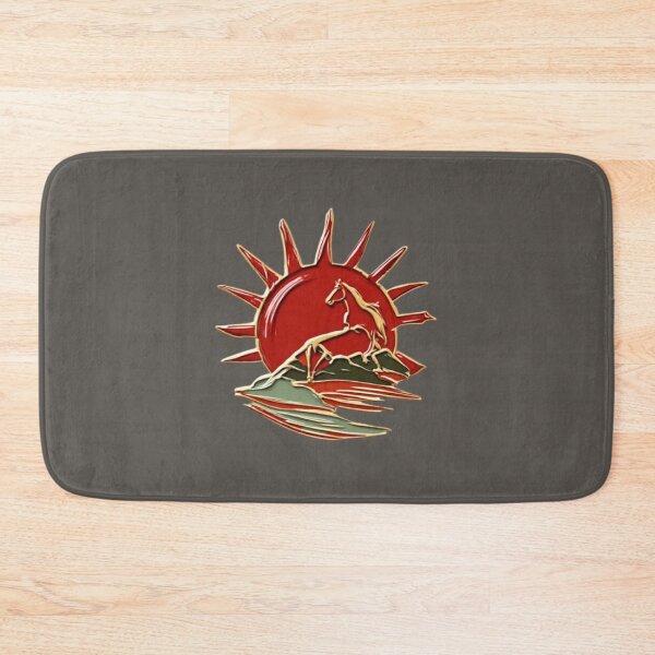 Item preview, Black Horse with Red Sun & Wave | Elysium Echoes Icon 02 designed and sold by Shift-Bloom.