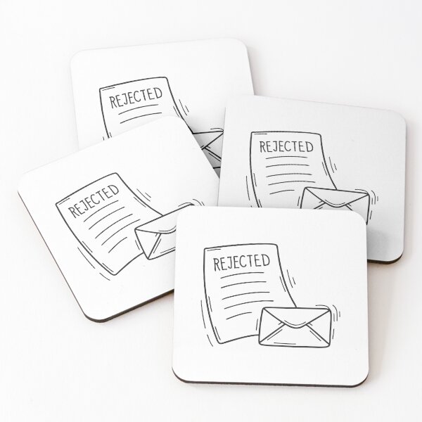 Item preview, A rejected note beside an open mailing envelope designed and sold by rasagamastore.