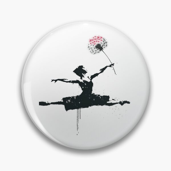 Item preview, Graceful Ballerina Leaping High In Urban Splatter designed and sold by EdvvinStudios.