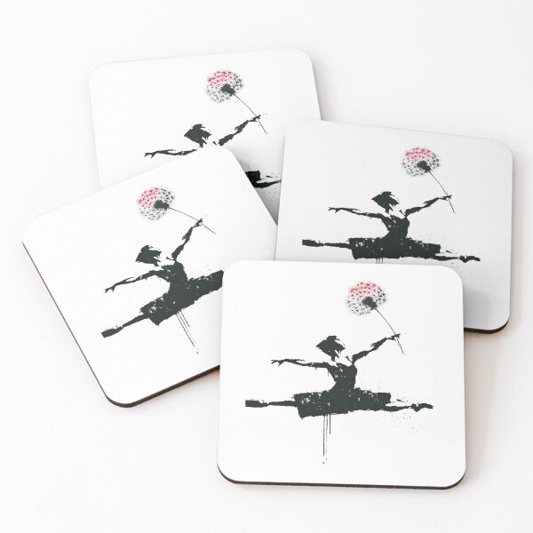 Item preview, Graceful Ballerina Leaping High In Urban Splatter designed and sold by EdvvinStudios.