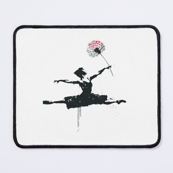 Item preview, Graceful Ballerina Leaping High In Urban Splatter designed and sold by EdvvinStudios.