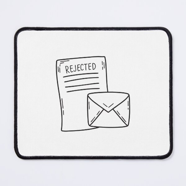 Item preview, A letter marked rejected next to an envelope that’s been opened designed and sold by rasagamastore.