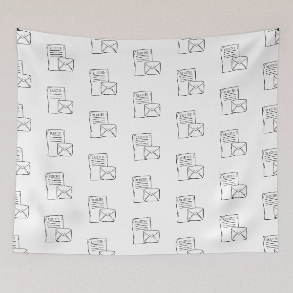 Item preview, A letter marked rejected next to an envelope that’s been opened designed and sold by rasagamastore.