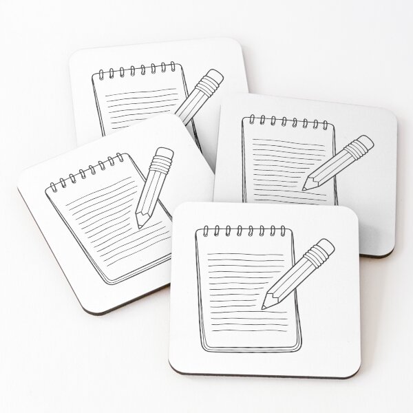 Item preview, A faint pencil line partly erased on a notebook page designed and sold by rasagamastore.