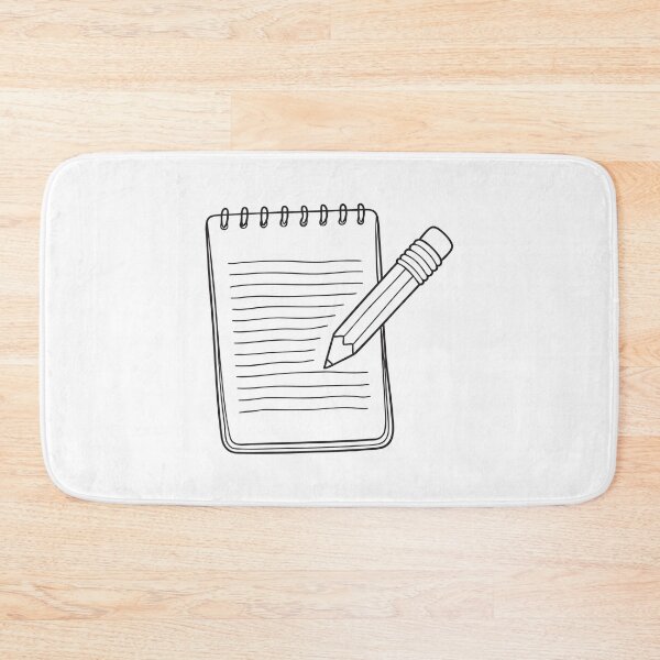 Item preview, A faint pencil line partly erased on a notebook page designed and sold by rasagamastore.